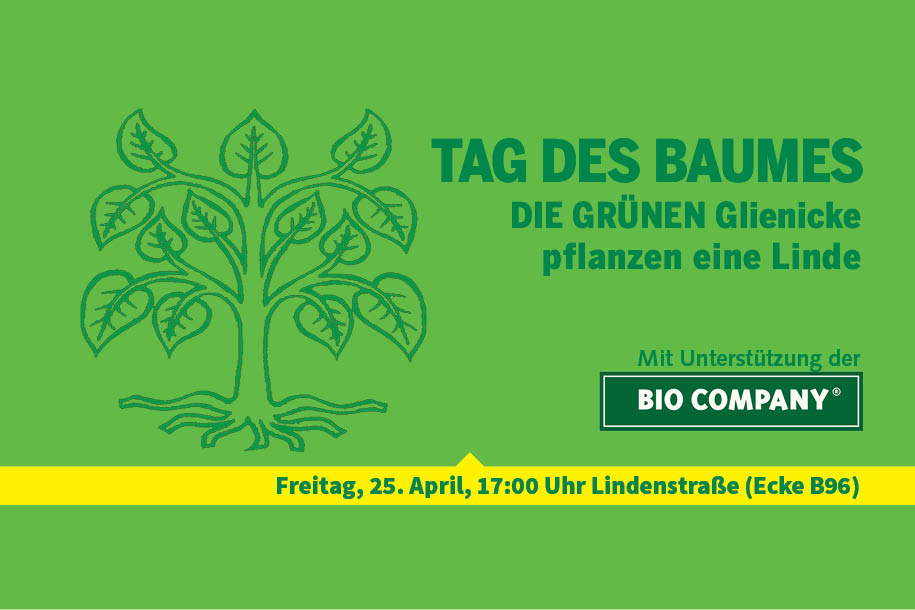 DIE GRÜNEN Glienicke pflanzen eine Linde