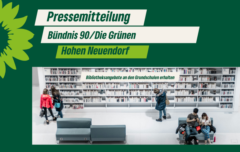 Pressemitteilung: Bibliotheksangebote an den Grundschulen erhalten 